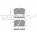 TOMEX Brakes Bremsbelagsatz, Scheibenbremse